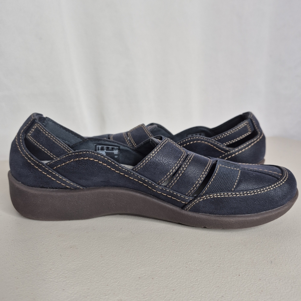 Clarks Cloudsteppers Sillian Stork Slip-on Shoes - Size 7.5 - Picture 3 of 12